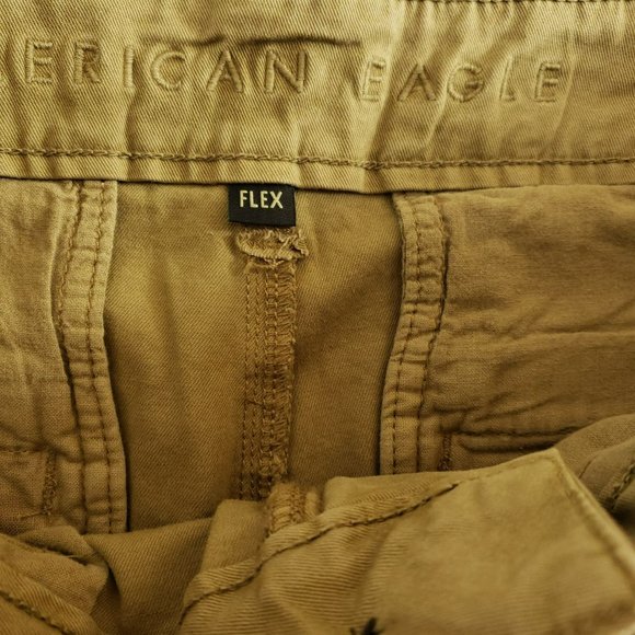 American Eagle Chino Slim Pants Men's Size 29/32 Tan Flex - Picture 9 of 11